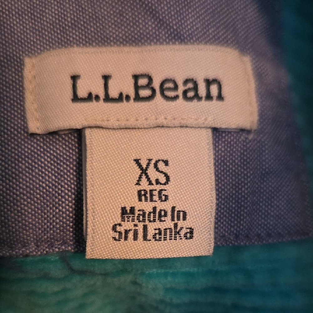 L.L. Bean Women's Turquoise Corduroy Jacket - Picture 3 of 3